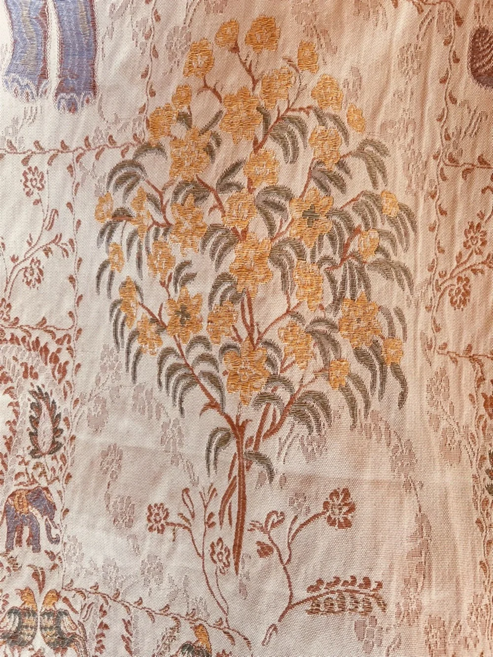 Rare Pier One Elephant Tapestry lined curtains, A Set of 4, 54” x 84” - Picture 5 of 6